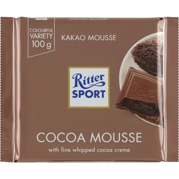 Ritter Sport Chokolade m. kakaomousse