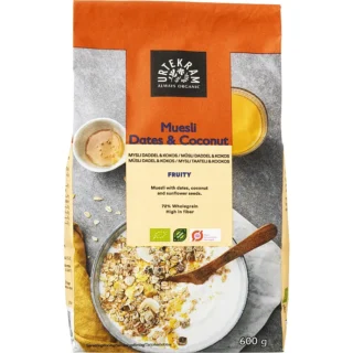 Urt Müsli Daddel/kokos øko 0,60 kg