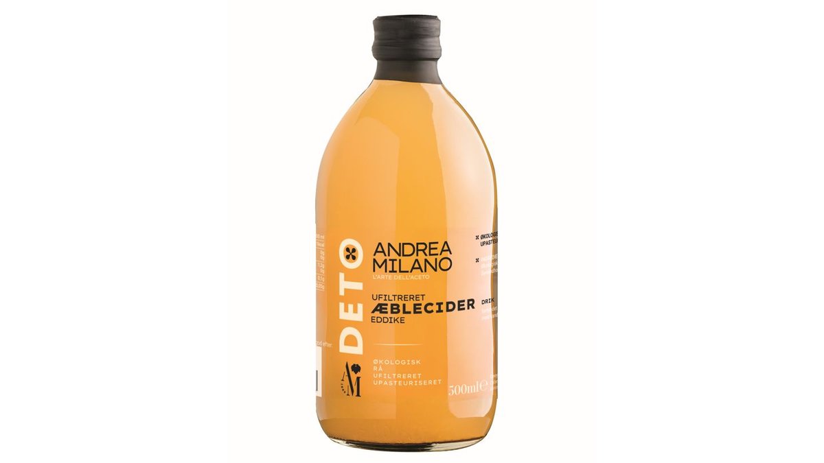 Æblecidereddike ufiltreret øko. Andrea Milano