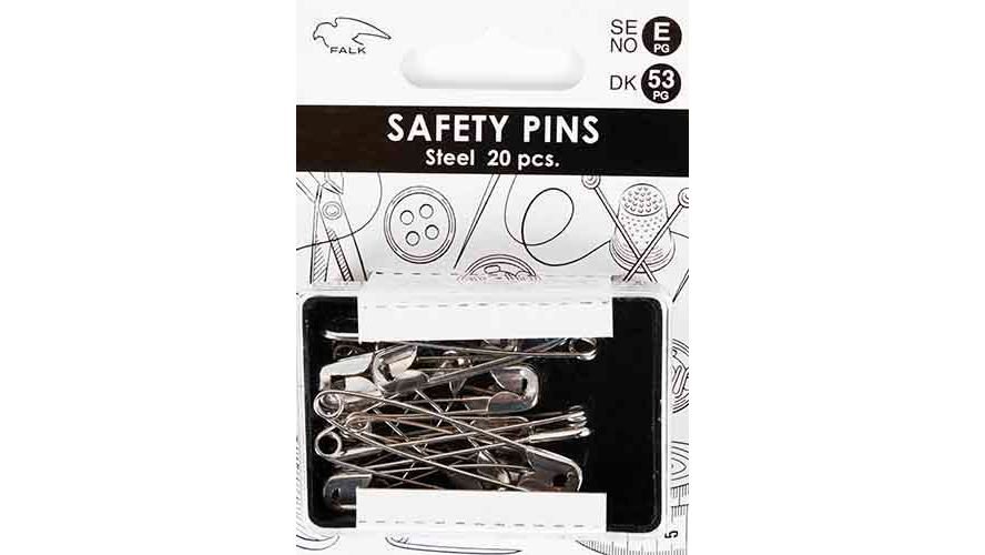 Sikkerhedsnåle i stål, Falk