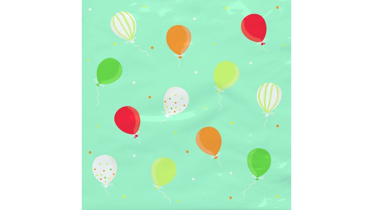 Servietter med Ballonmotiv, Happy Party