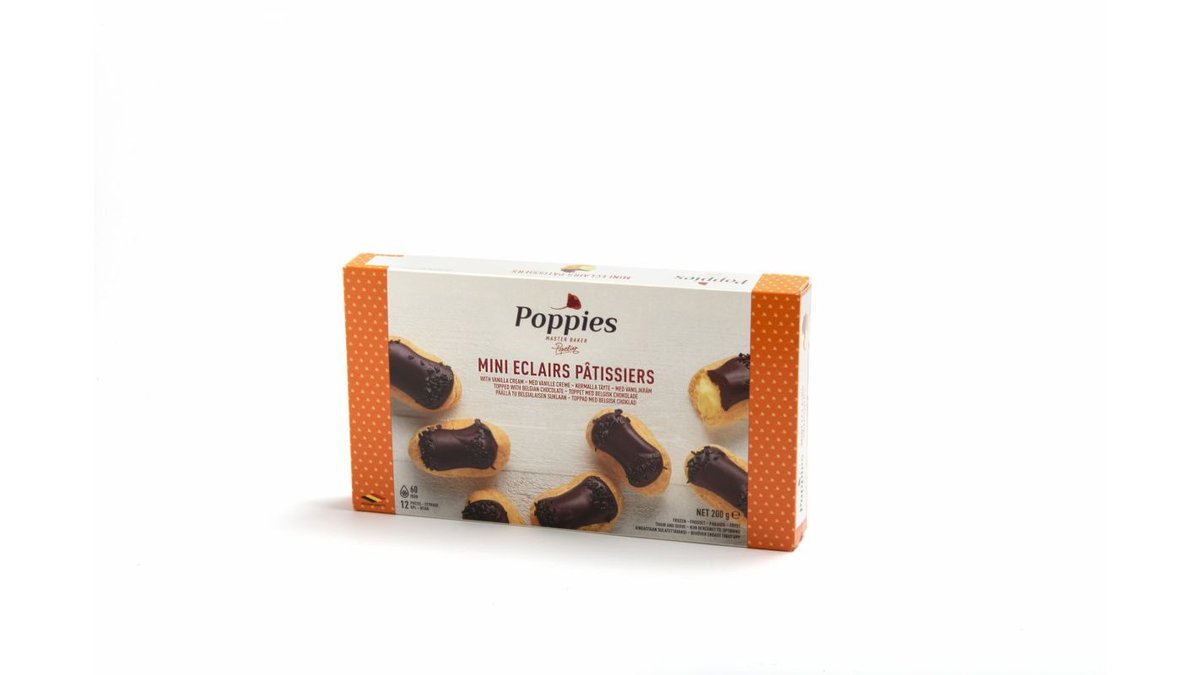 ❄️Mini Eclairs m. creme & chokoladetopping, Dina Food