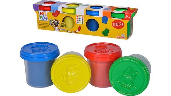 Modellervoks m. 4 farver, Art & Fun