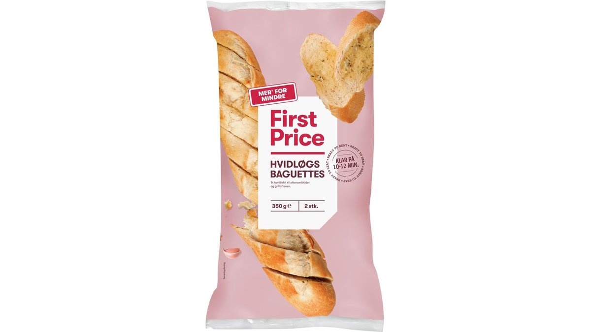 ❄️ Hvidløgsbaguettes, First Price