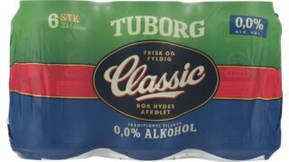 Tuborg Classic 0,0% 6-pak dåse