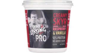 Skyr m. hindbær & vanilje, Stay Strong PRO