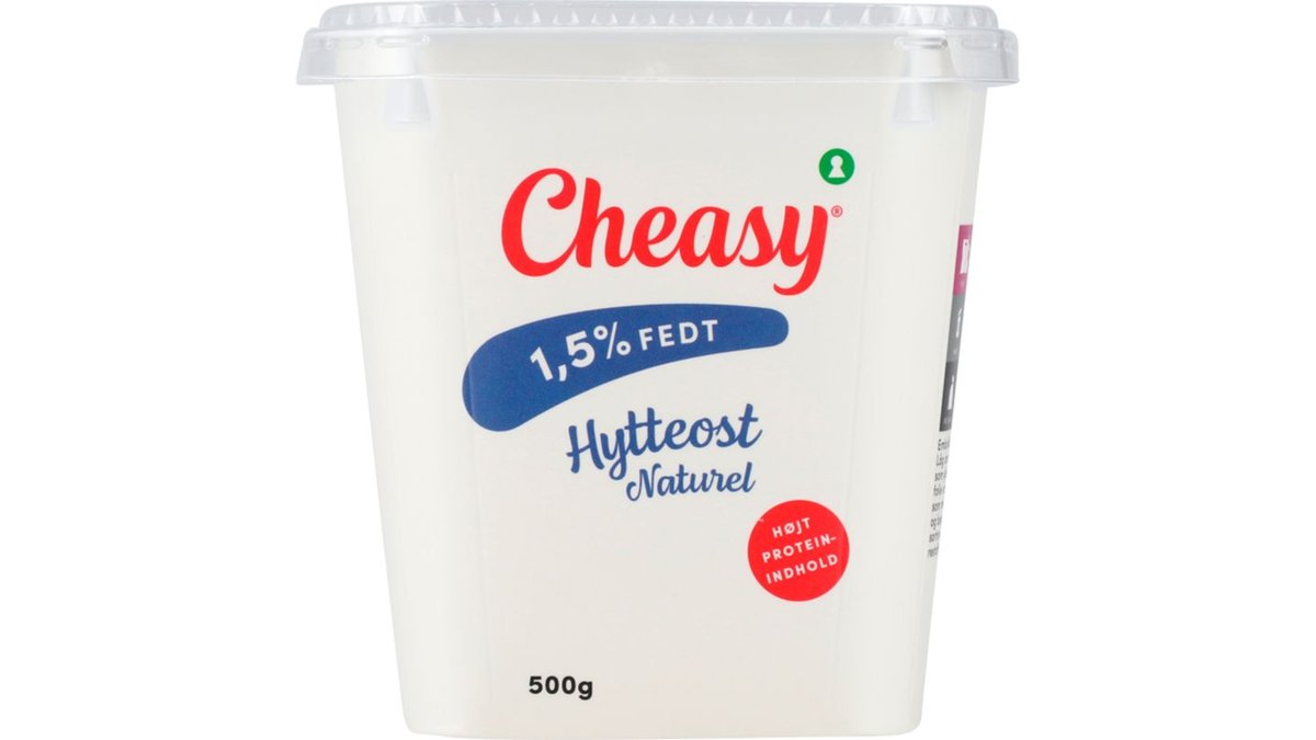 Hytteost naturel 1,5%, Cheasy
