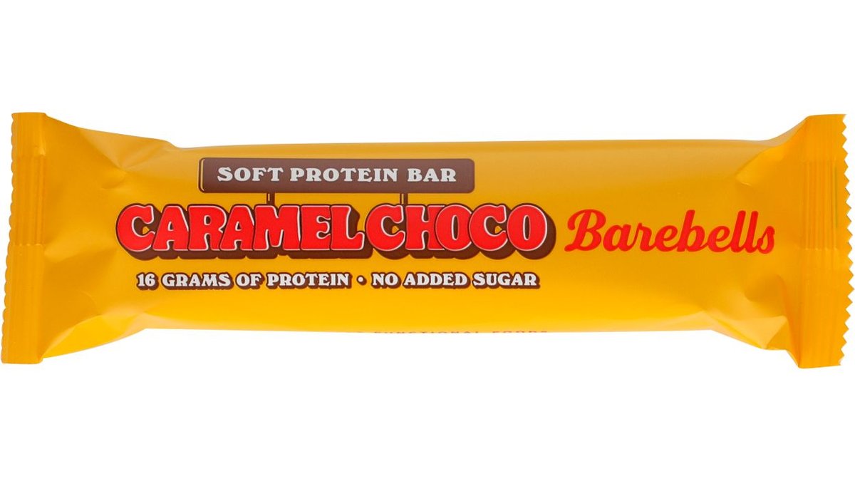 Proteinbar m. karamel & chokolade, Barebells