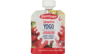 Smoothie m. Yoghurt, Jordbær & Banan, Semper
