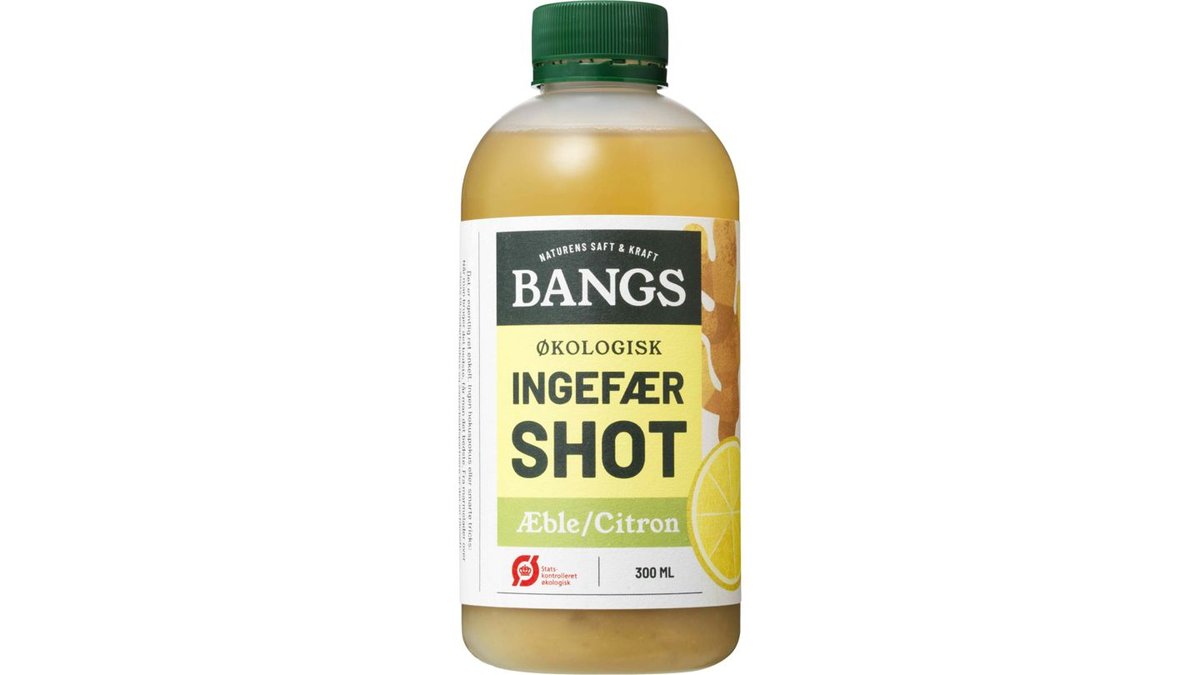 Ingefærshot m. æble & citron øko. Bangs