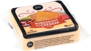 Burgerost m. cheddar, Gestus