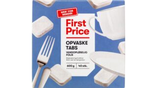 Opvasketabs, First Price