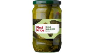 Syltede drueagurker, First Price