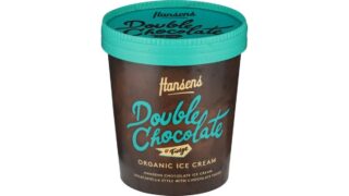 ❄️Chokoladeflødeis m. chokoladesauce øko. Hansens