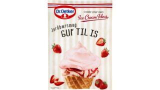 Guf til is m. jordbærsmag, Dr. Oetker