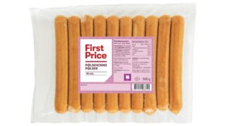 Pølsehornspølser, First Price