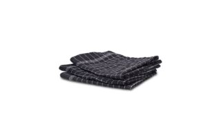 Viskestykker 3 stk. sort m. hvide tern, Royal Series