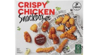 ❄️Snackboks m. sprød kylling & bbq dip, Fingies