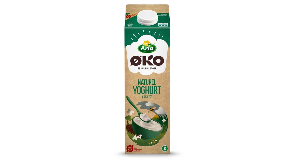 Yoghurt naturel 0,5% øko. Arla ØKO