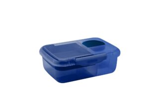 Lunch box Bento madkasse m. opdelte rum & snackbøtte Navy blå, Smash