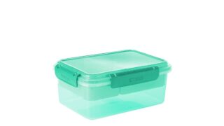 Bento Lunch Box madkasse m. aftagelig sandwich- & snackbakke mint, Smash