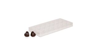 Chokoladeform i klar plast m. hjerteforme 13,5x27,5 cm, Royal Series
