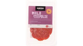 Mild spegepølse i skiver øko. Hanegal