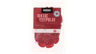 Oksespegepølse i skiver øko. Hanegal