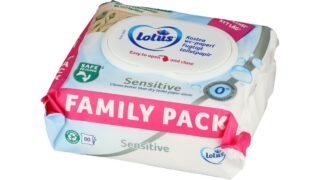 Fugtigt toiletpapir Sensitive, Lotus