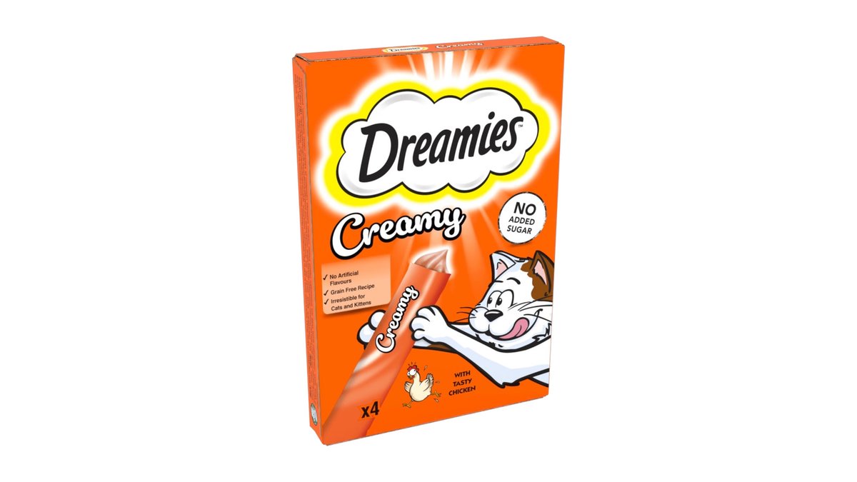 Godbidder cremet m. kylling, Dreamies