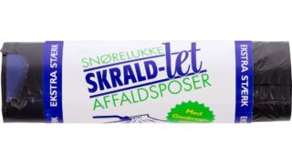 Affaldsposer m. snørelukning 30 l, Skrald-Let
