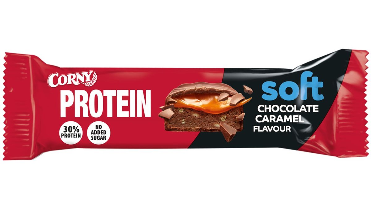 Proteinbar m. chokolade & karamel, Corny Protein