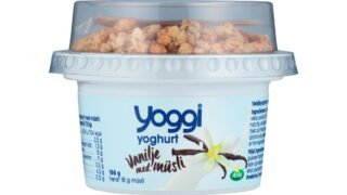 Yoghurt 2,5% m. Vanilje & müslitop, Yoggi