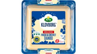 Danbo ost i skiver 45+ mellemlagret øko. Arla Klovborg