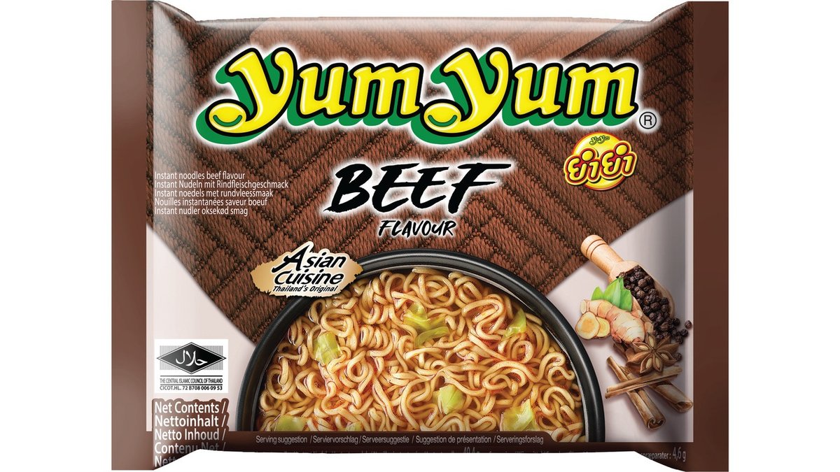 Instantnudler m. oksesmag, Yum Yum