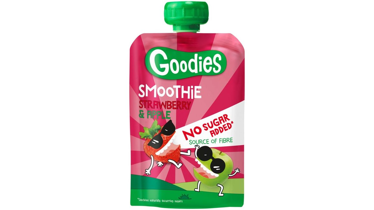 Smoothie m. jordbær & æble, Goodies