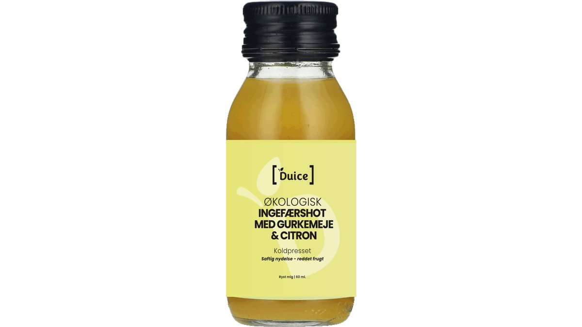 Ingefærshot m. gurkemeje & citron øko. Duice