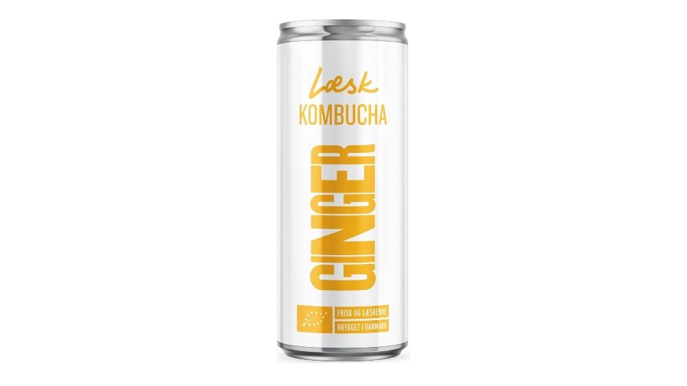 Kombucha m. ingefær øko. Læsk