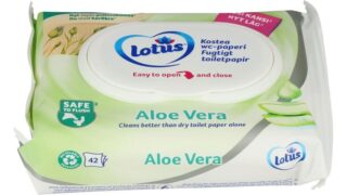 Fugtigt toiletpapir m. Aloe Vera, Lotus