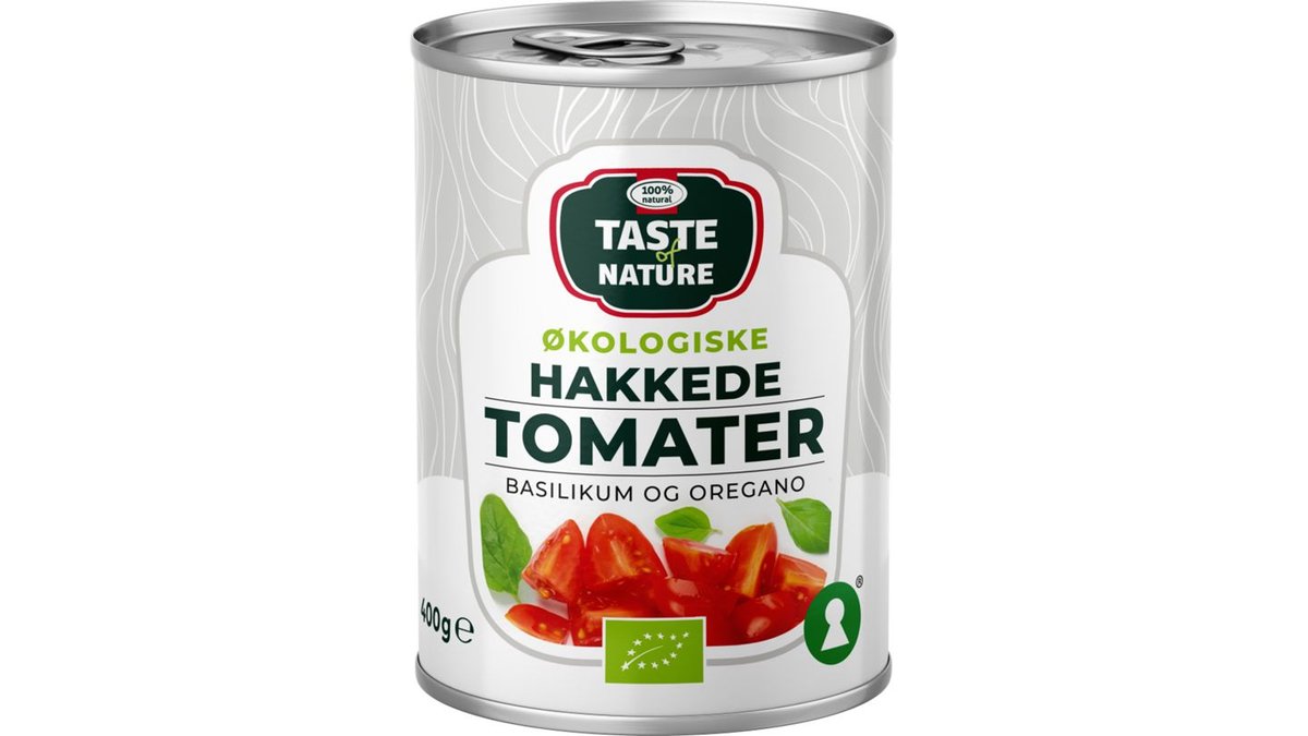 Tomater hakkede m. oregano & basilikum øko. Taste of Nature