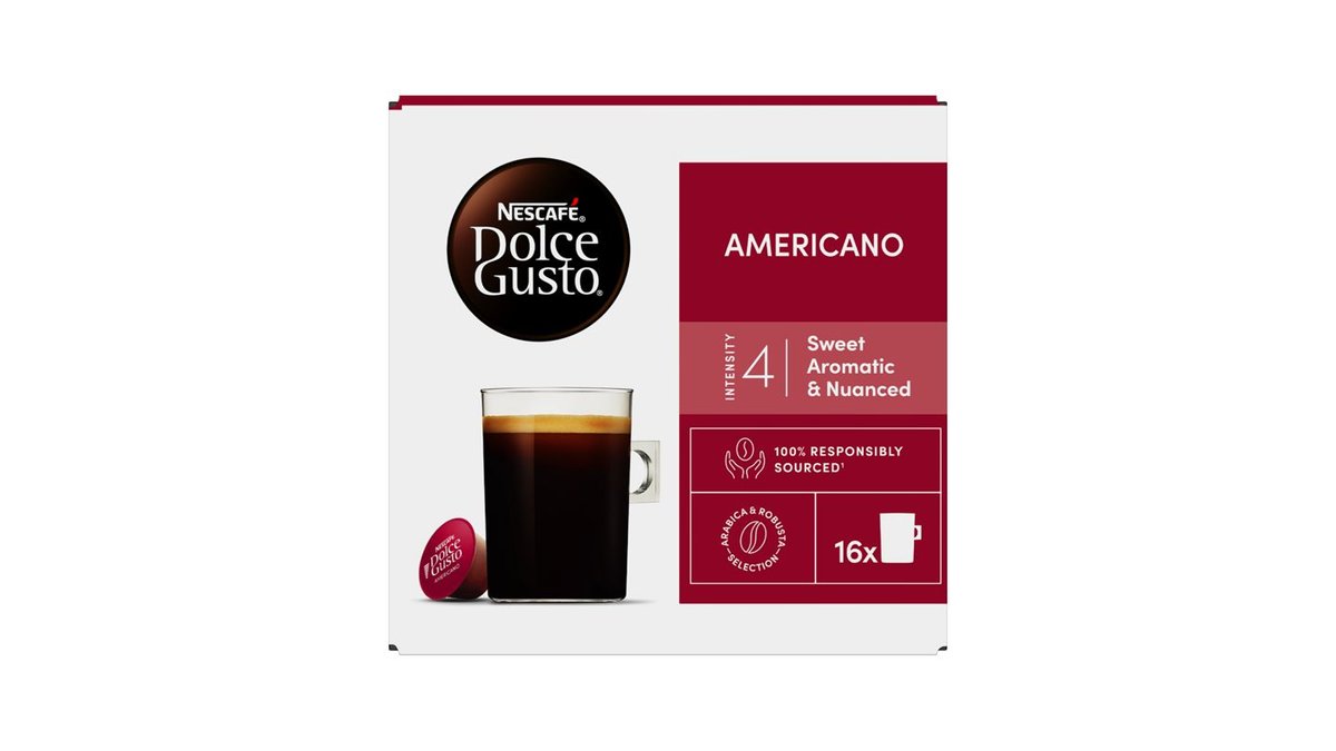 Kaffekapsler Dolce Gusto Americano, Nescafé