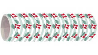 Serpentiner m. flag & blade 2 stk.