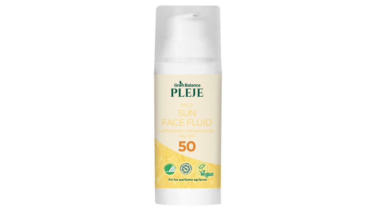 Sollotion t. ansigt SPF 50, Grøn balance