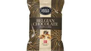 Popcorn overtrukket m. begisk chokolade, Snack Foods