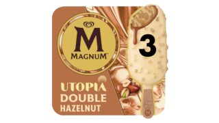 ❄️Ispinde m. nødder, hasselnøddesauce & hvid chokolade, Magnum