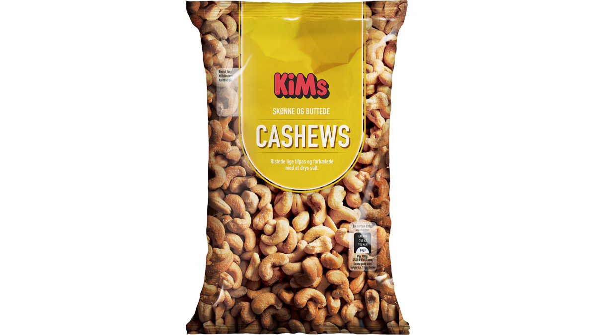Cashewnødder saltede, KiMs