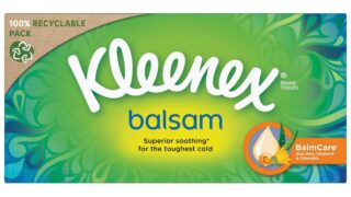 Papirlommetørklæder Balsamboks, Kleenex