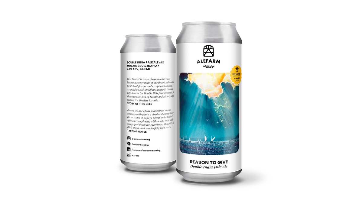 Reason To Give Hazy DIPA 8,0%, Alefarm