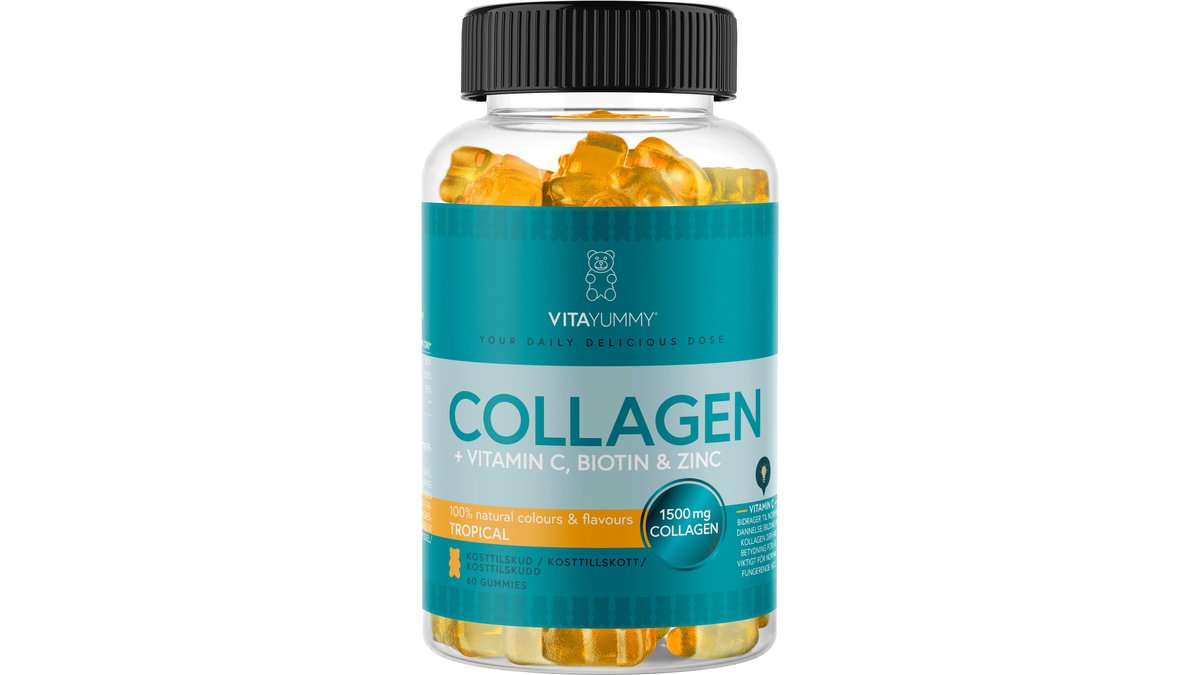 Collagen vitamin gummies m. tropisk smag, Vitayummy