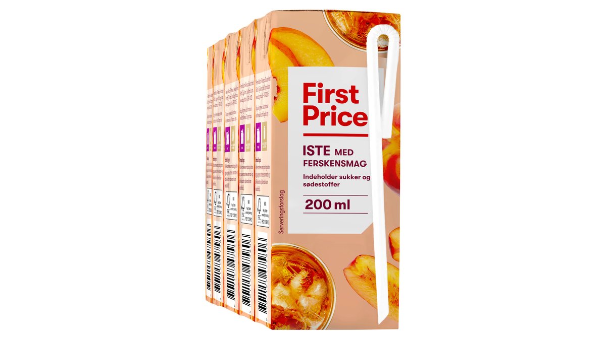 Iste m. ferskensmag i brik, First Price